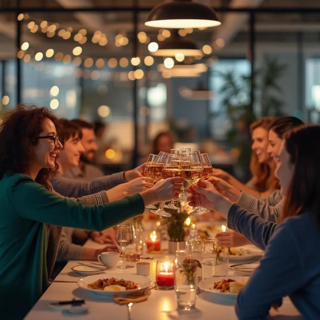Celebración de un logro de equipo en FinanzasArg