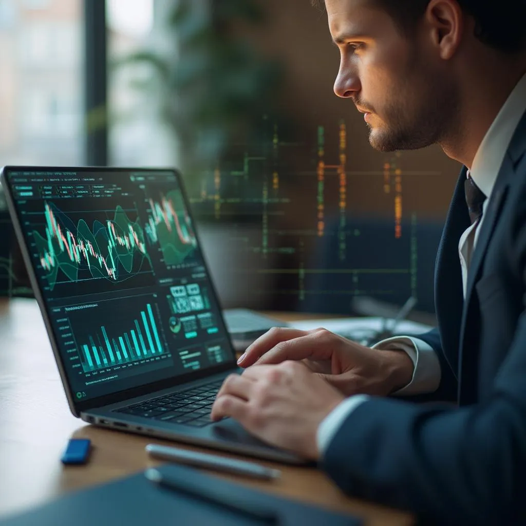 Consultor de FinanzasArg trabajando remotamente con herramientas digitales